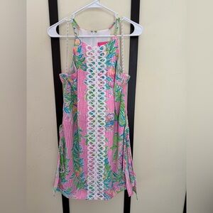 Lilly Pulitzer Pearl Romper dress skort size 10 Floral Kids Dress EUC